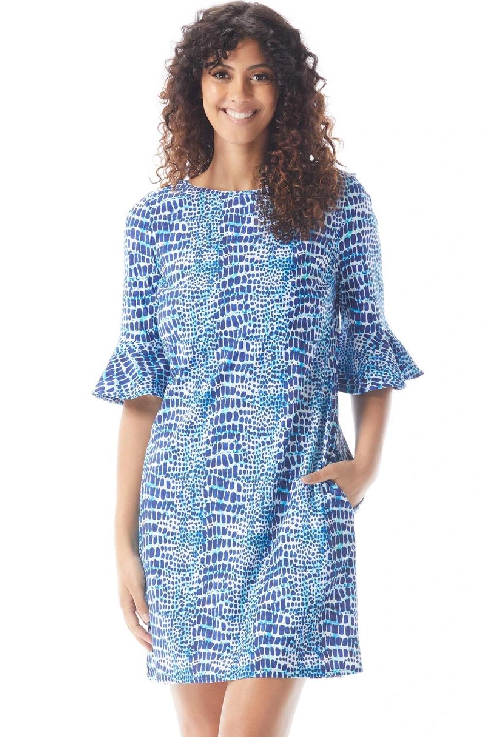 Bell sleeve tunic dress best sale