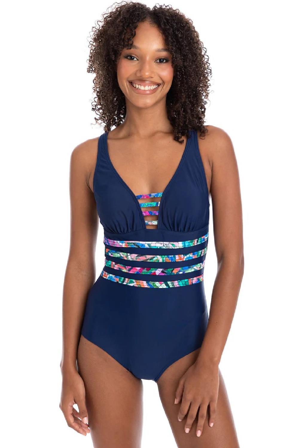 Miraclesuit Mosaica Seville Underwire Bandeau One-Piece 