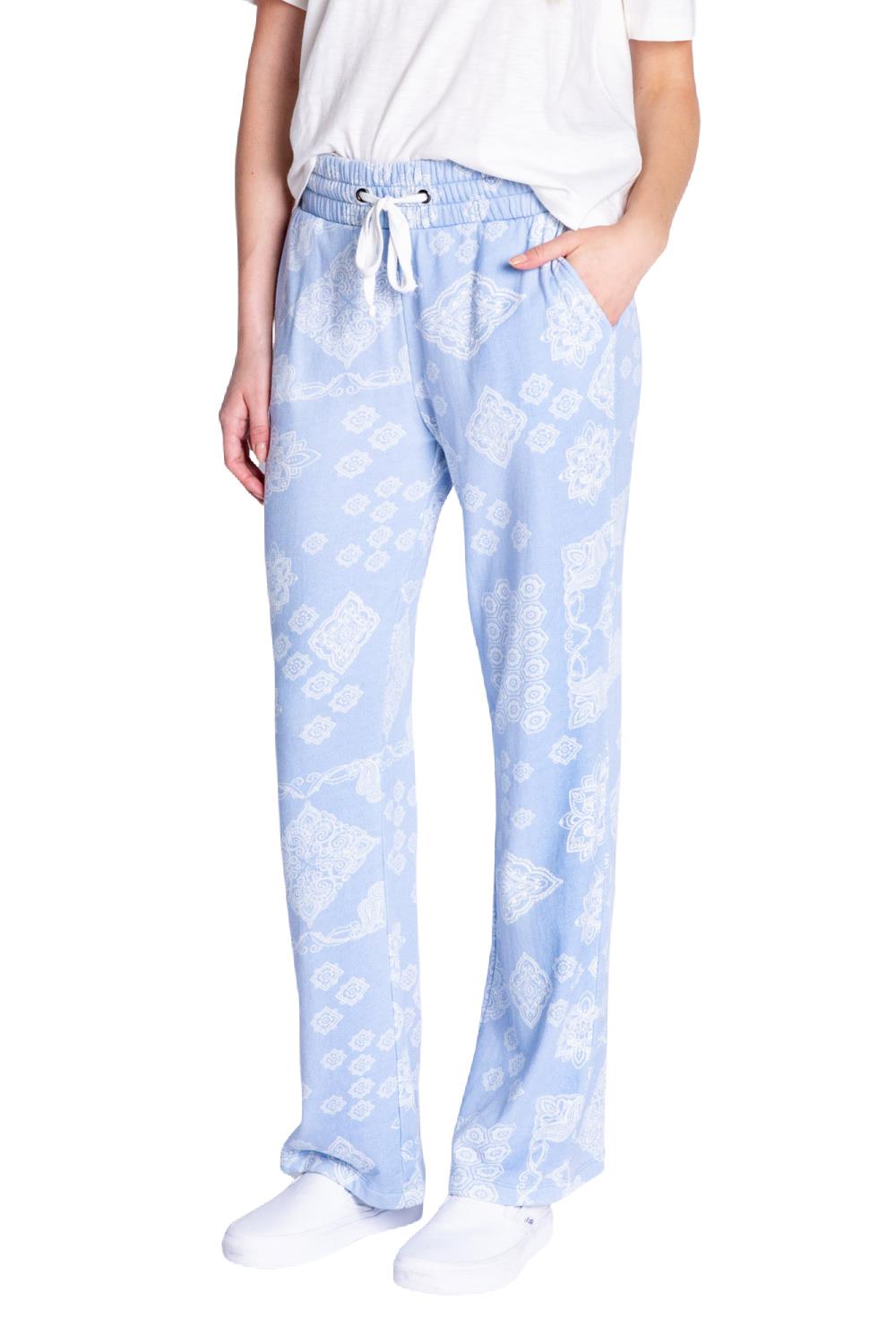 P.J. Salvage Womens Bandana Print Pajama Jogger Pants