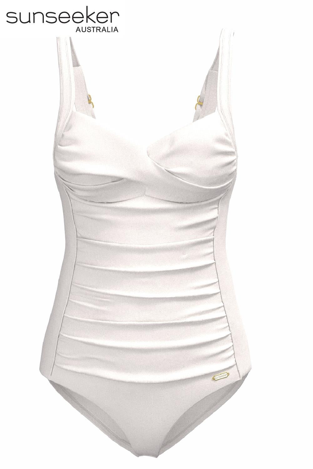 Core Solid Plus Cup Twist Front Swimsuit 1230087 – My Top Drawer