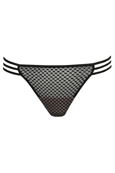 Prima Donna Twist Glass Beach Thong, Black (0642352)