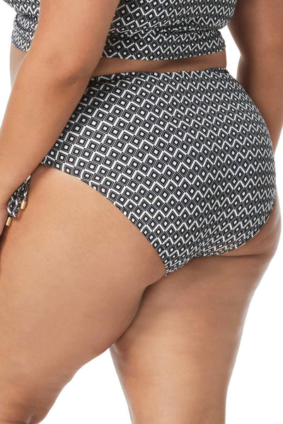 Coco Reef Tiki Diamond Inspire Swim Bottom, Cast Black (U9A463)