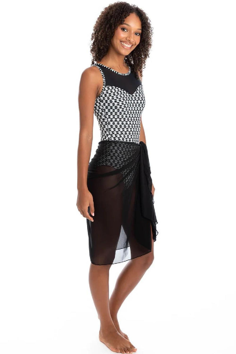 Togs Mesh Sarong Pareo SB13TH-OS Black