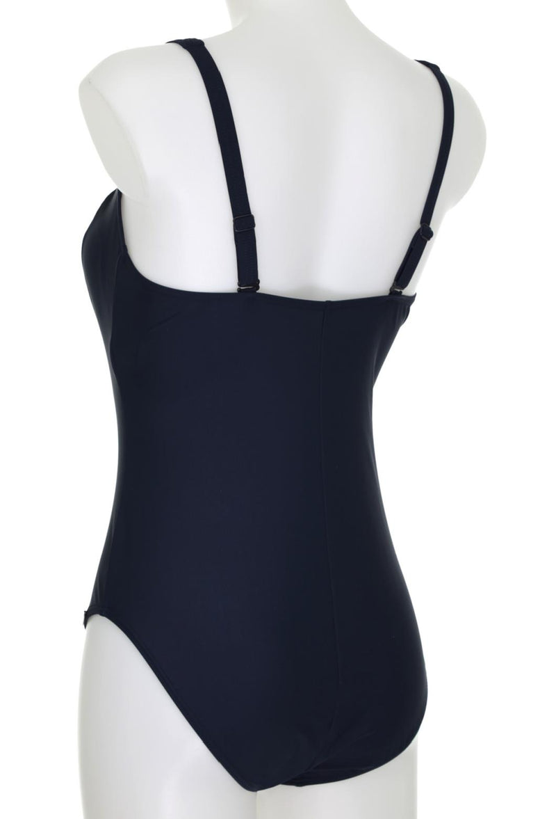 Sunmarin Square Neck Swimsuit, Night Blue/Multi (12607)