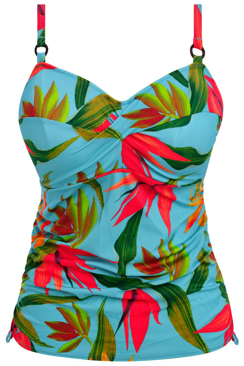 Fantasie Swim Pichola Twist Front Tankini Top, Aqua (FS503954)