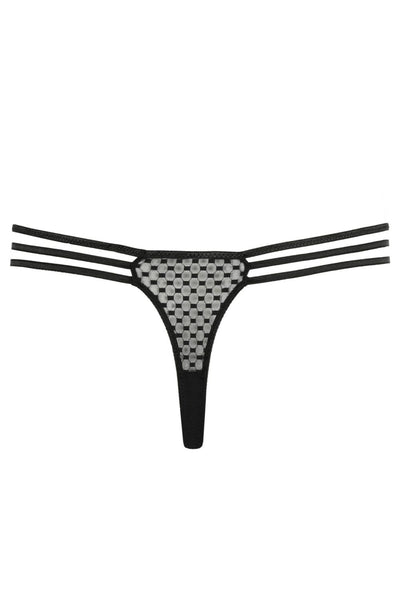 Prima Donna Twist Glass Beach Thong, Black (0642352)