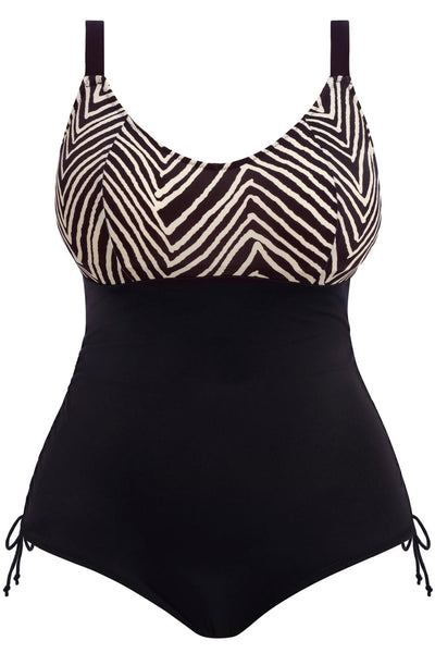 Elomi Swim Fiji Falls Non-Wired Swimsuit, Black (ES802643)