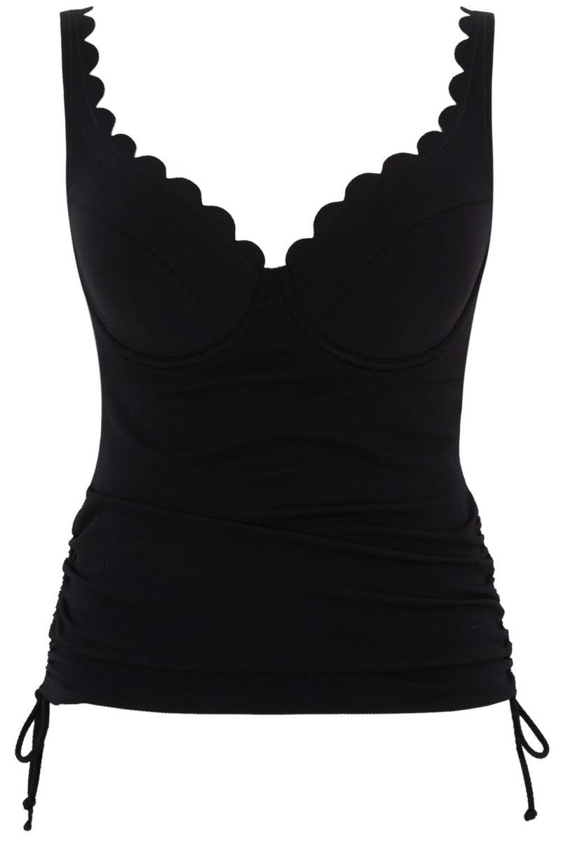 Panache Swim Selena Underwire Plunge Tankini, Black (SW1781)