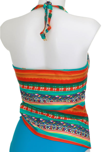 Sunmarin V-neck Tankini, Multi (18605)