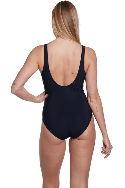 Sunflair One Piece Swimsuit, Black / White (22235)