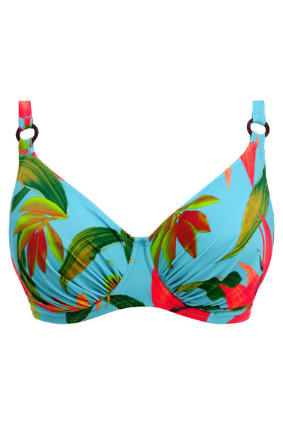 Fantasie Swim Pichola Gathered Full Cup Bikini Top, Aqua (FS503901)