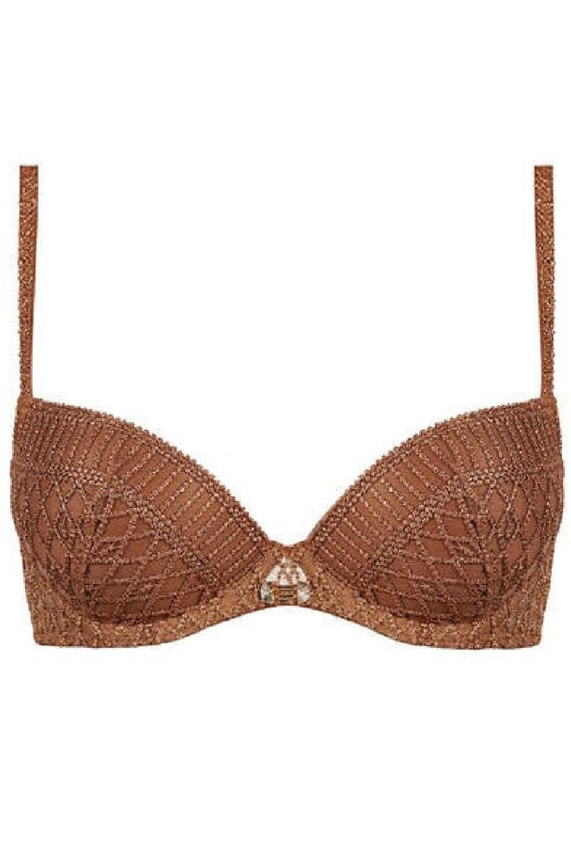 Aubade Stardust Dream Push-Up Bra, Amber Gold (4DN08)