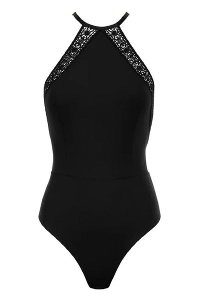 Aubade Les Bodys Bodysuit, Black (1M864-B)