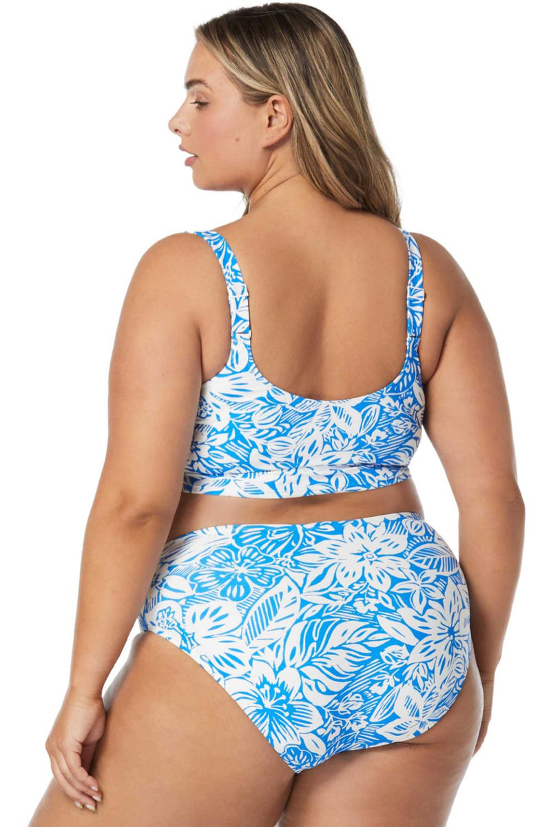 Coco Reef Bungalow Floral High Esteem Bottom, Blue Crush (U1B450)