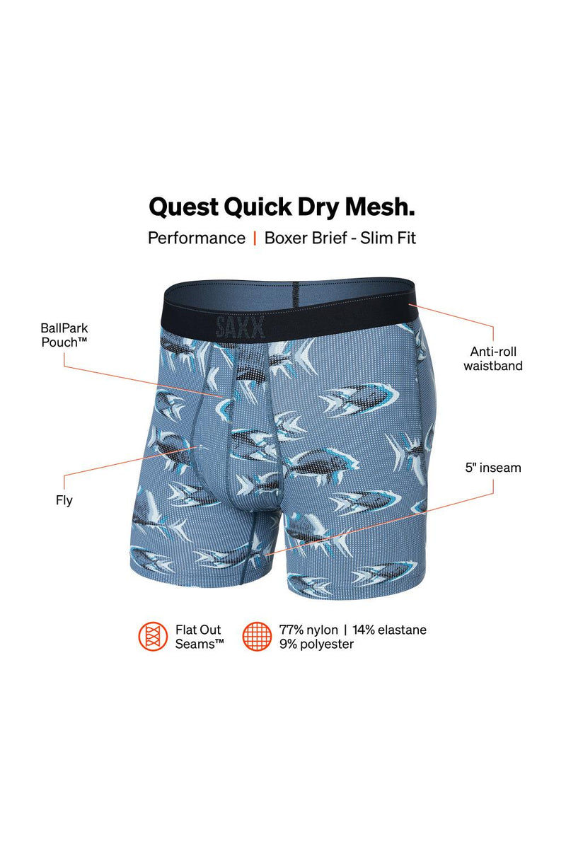 SAXX Quest Boxer Brief SXBB70F-STW (Scaled Up-Twilight)