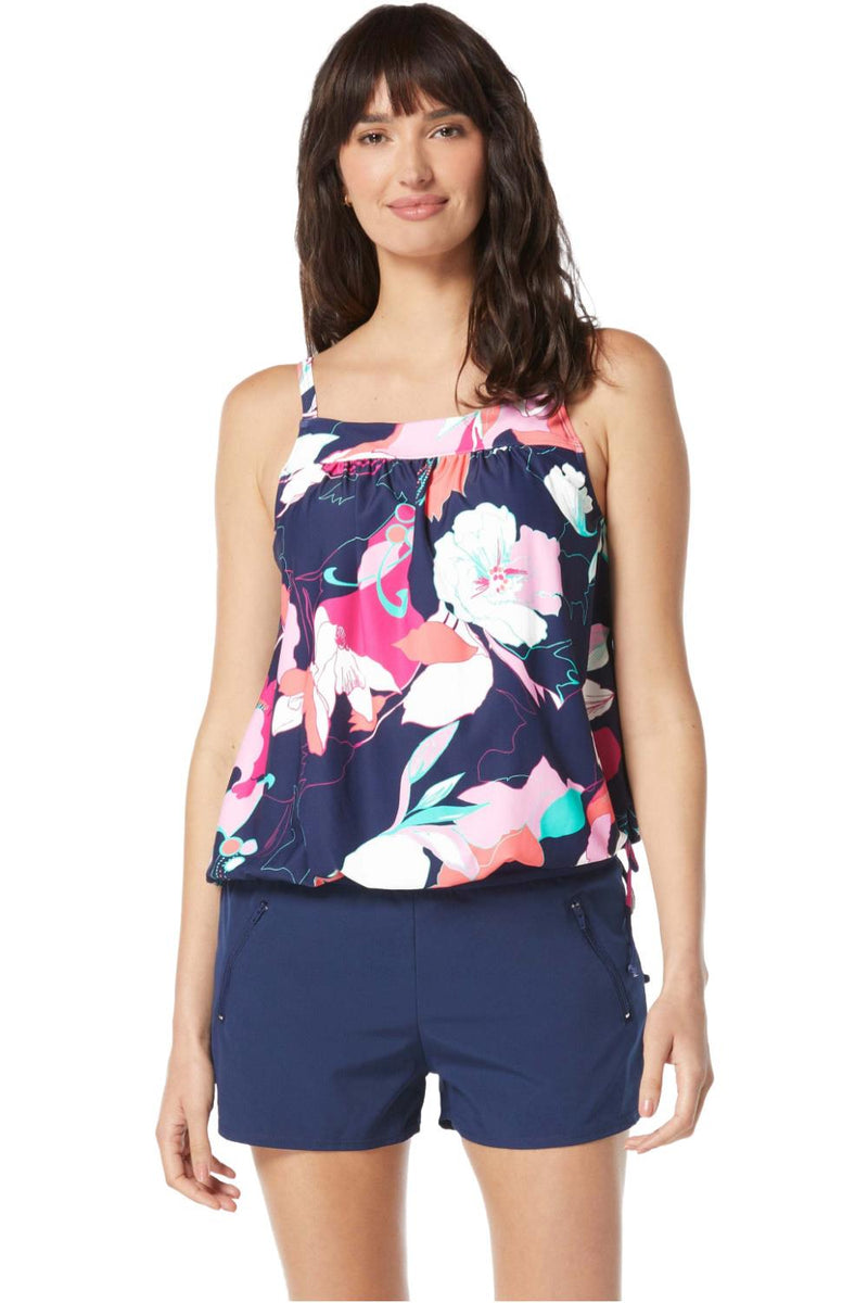 Beach House Avalon Floral Audrey Tankini, Admiral (H6C529)