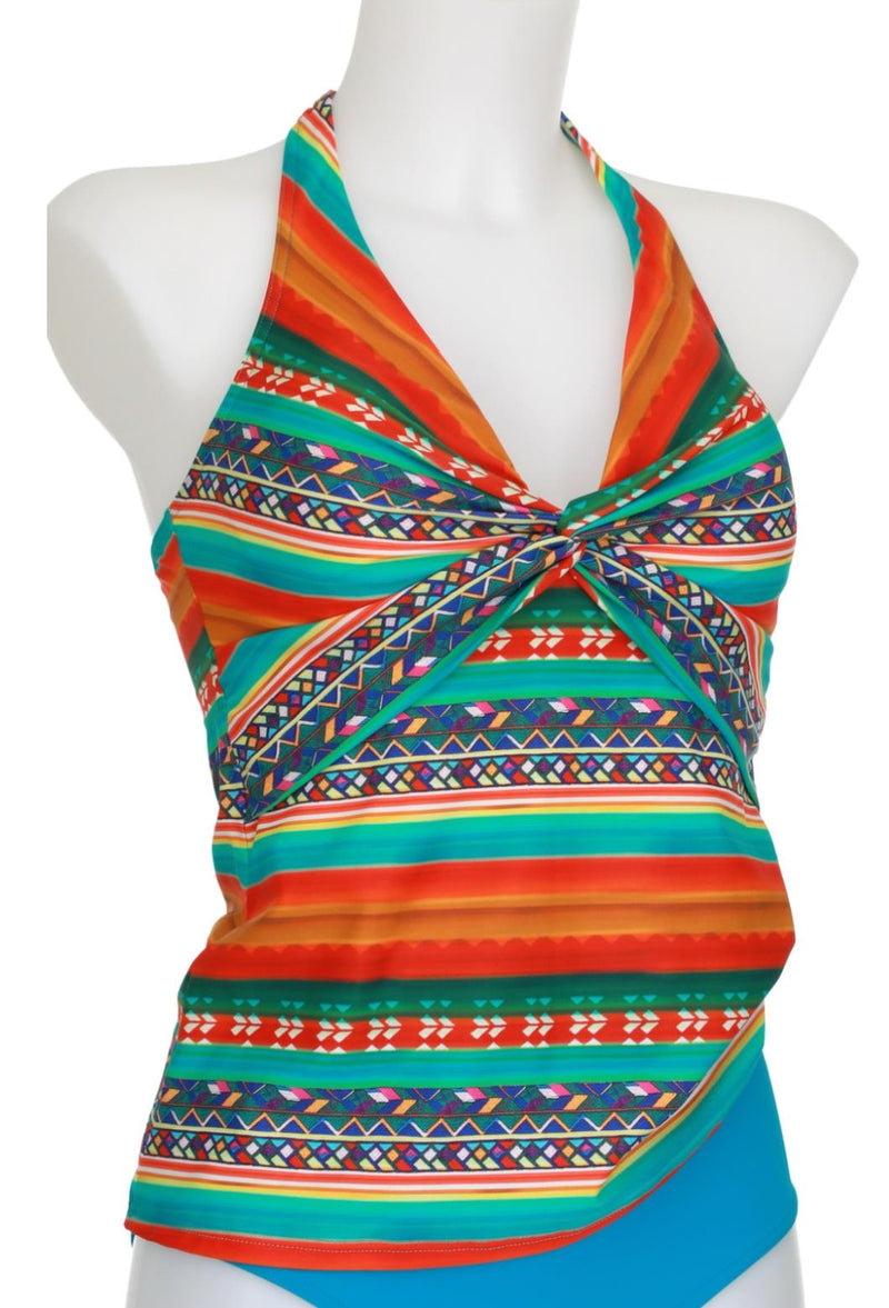 Sunmarin V-neck Tankini, Multi (18605)