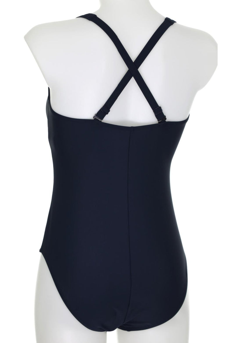 Sunmarin Square Neck Swimsuit, Night Blue/Multi (12607)