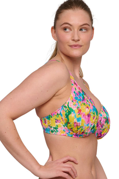 PrimaDonna Swim Ubud Half Padded Plunge Bikini Top, Sun Glow (4012219)