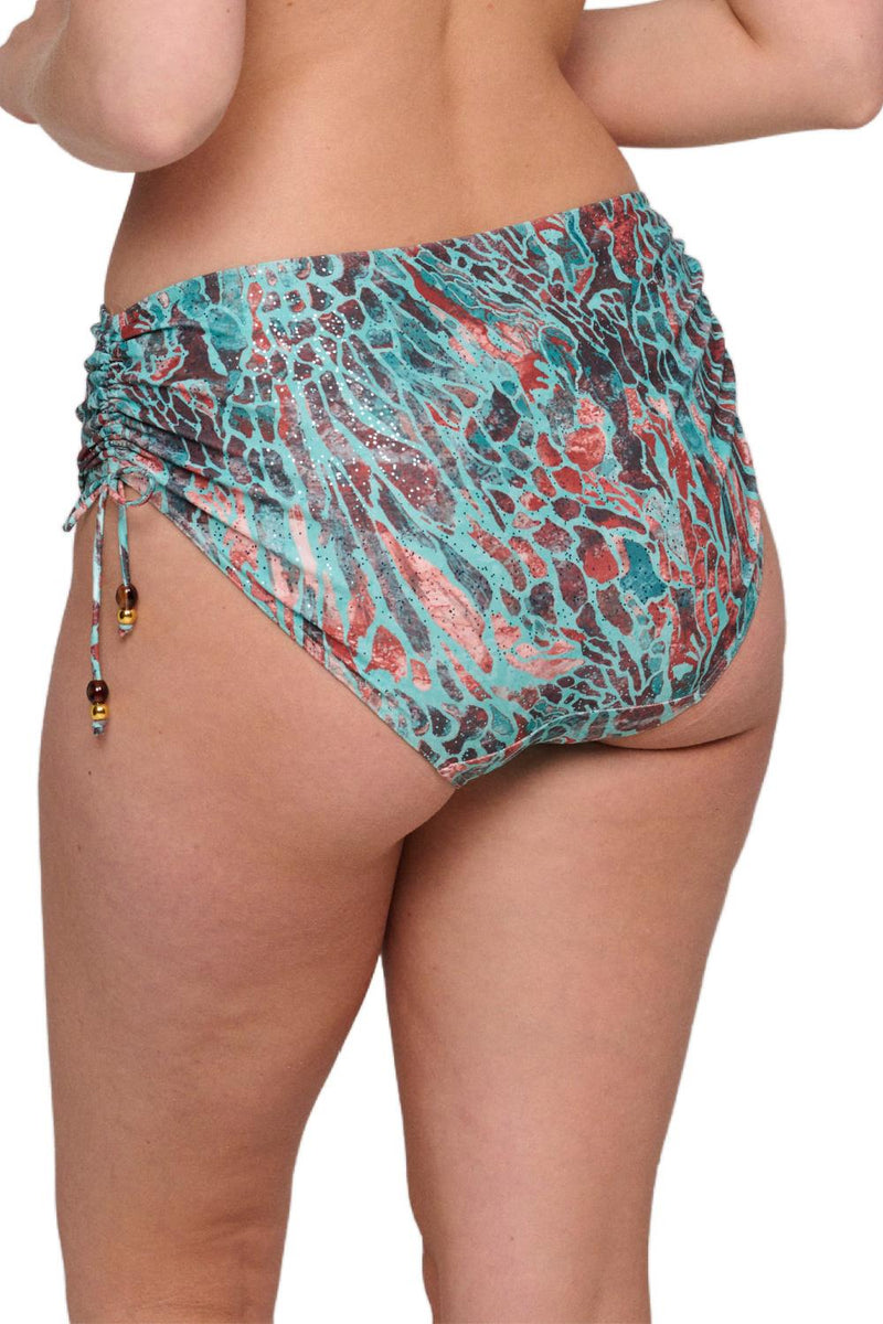 Prima Donna Riyad Full Swim Briefs with Ropes, Turquoise Seas (4012852)