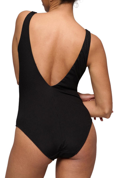 Marie Jo Swim Emly Wireless Plunge Swimsuit, Black (1007731)