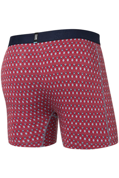 SAXX Droptemp Cool Cotton Boxer Brief SXBB44-VIN (Vintage Geo-Red)