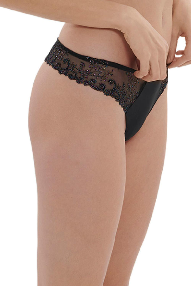 Simone Perele Delice Thong, Gem Black (12X700)