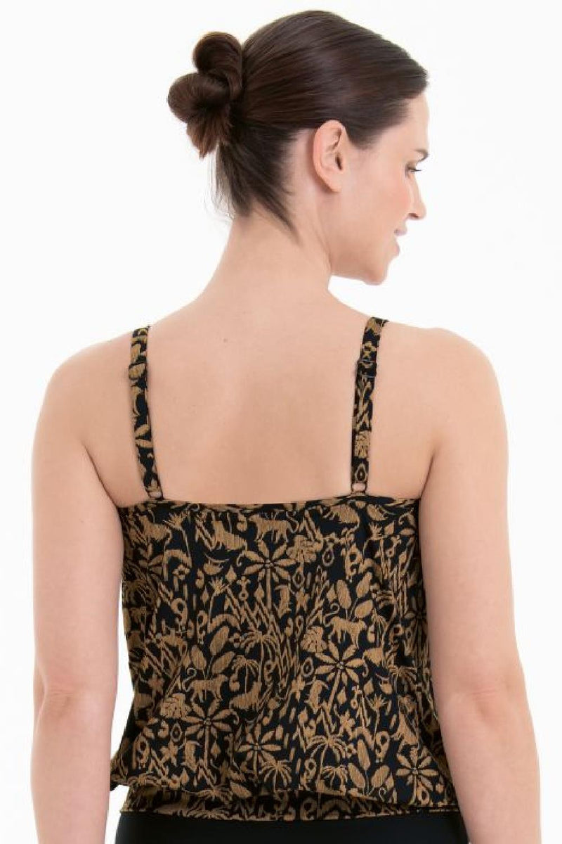 Anita Pocatello Mastectomy Tankini Top, Safari (M4-6592-1)