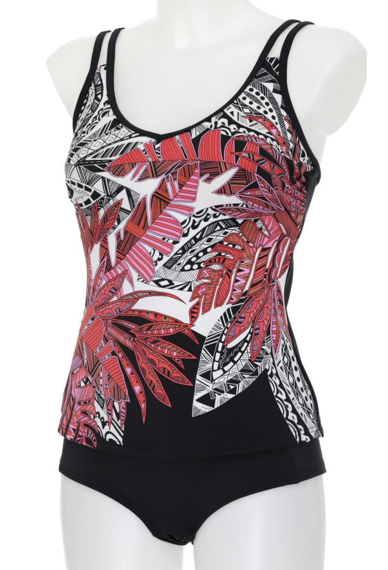 Sunmarin Tankini, Red Multi (18608A)