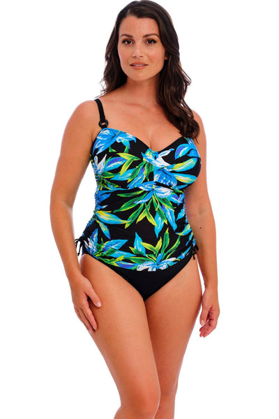 Fantasie Talm Beach Underwired Twist Front Tankini Top, Black (FS505054)