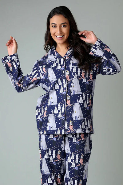 Mahogany Ski Lodge PJ Set, Multi (N245PJ)