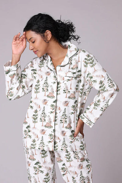 Mahogany Woodland Stories PJ Set, Multi (N216PJ)