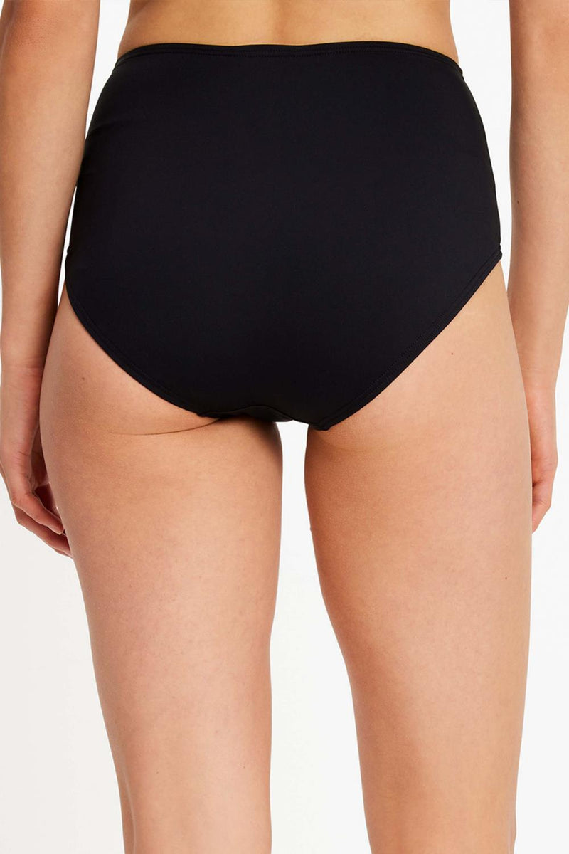 Kate Spade Swim High-waist Bikini Bottom, Black (S8C232)