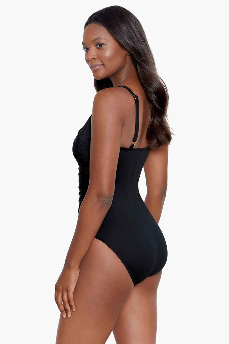 Miraclesuit Rock Solid Starr One Piece Swimsuit, Black (6559033)