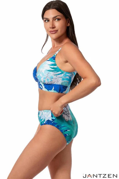 Jantzen Glowing Fields Cecile Midkini Top, Cobalt (JZ25180B)