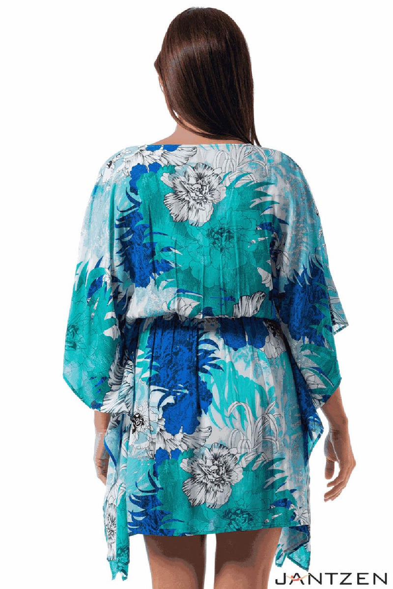 Jantzen Glowing Fields June Kaftan, Cobalt (JZ25188C)