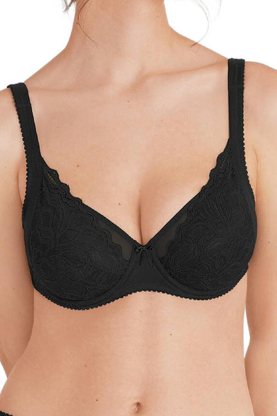 Felina Lovely Lotus Full Cup Bra, Black (205225)