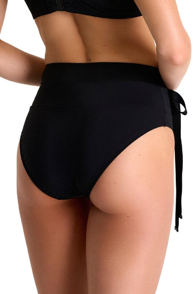 Shan Classic High Waist Bikini Bottom, Black (42560-37)