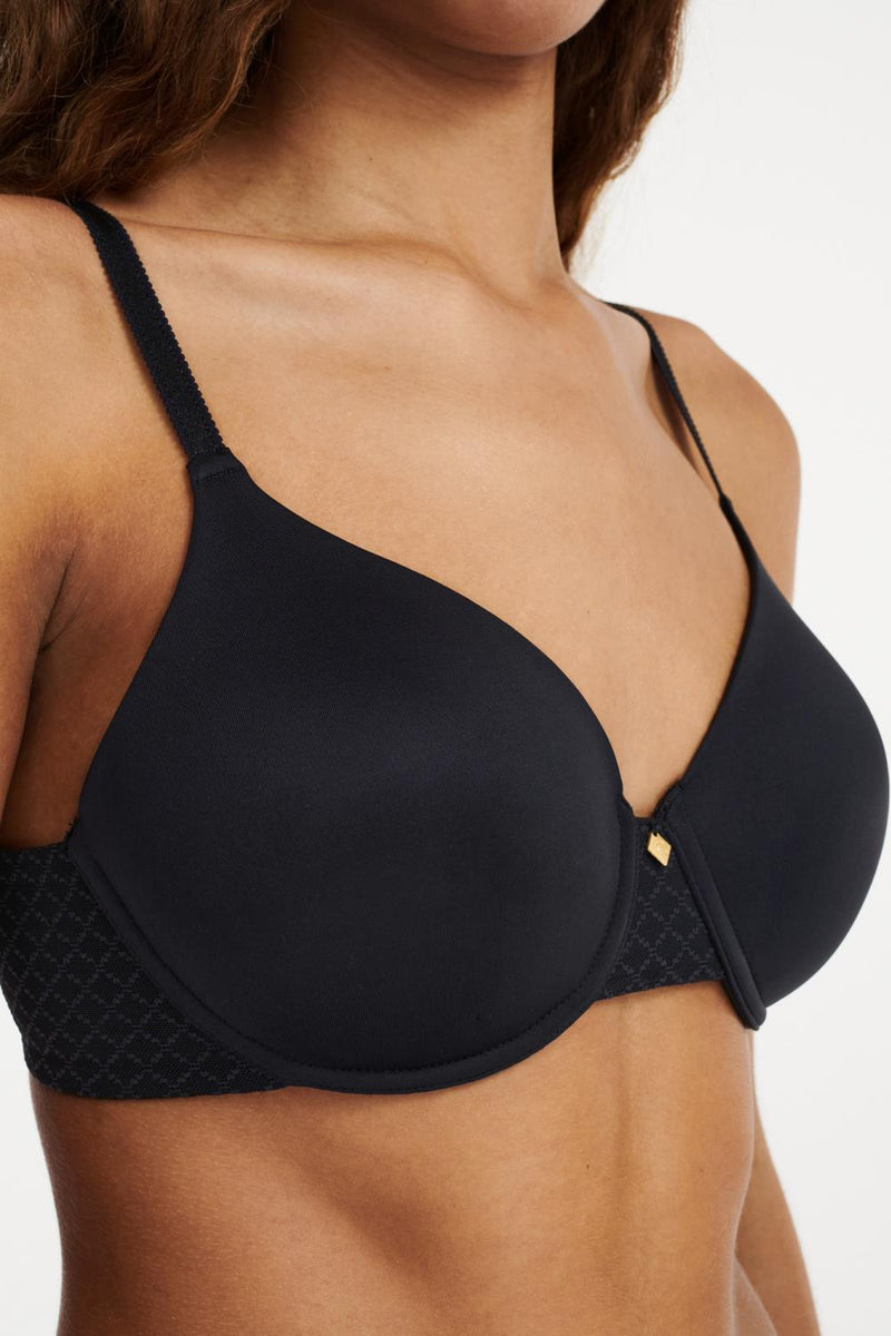 Chantelle Norah Chic Full Cup Flex T-Shirt Bra, Black (C16M6)