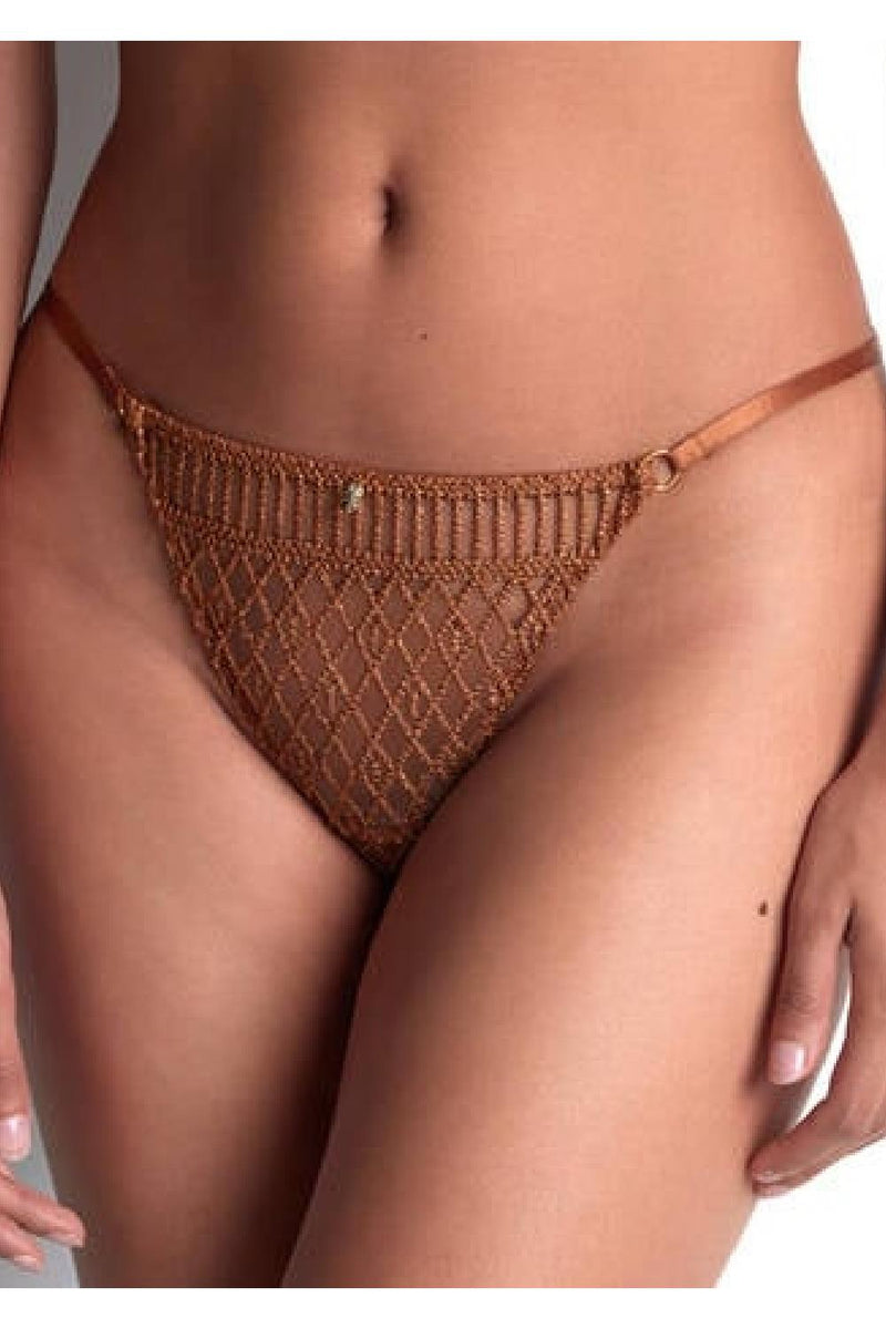 Aubade Stardust Dream Tanga, Amber Gold (4D26)