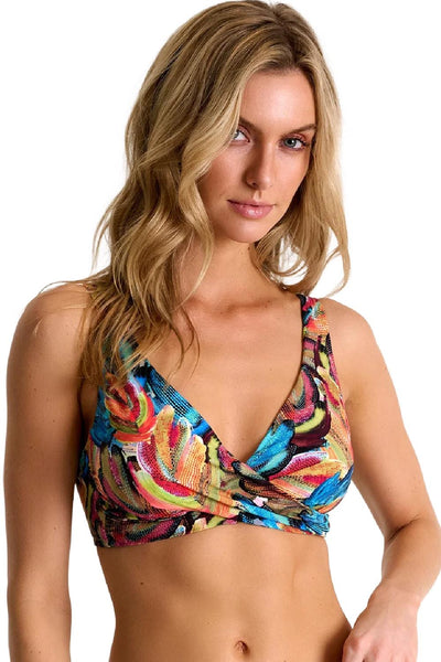 Shan Classic Bralette Wrap Front Swim Bikini Swim Top, Rio (42560-23)