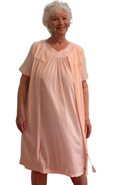 Shadowline Petals Short Sleeveless Nightgown, Pink (37280)