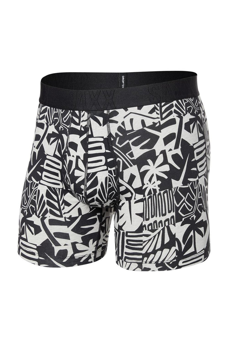 SAXX Droptemp Cool Cotton Boxer Brief SXBB44-BTL (Beach Tiles-Black)