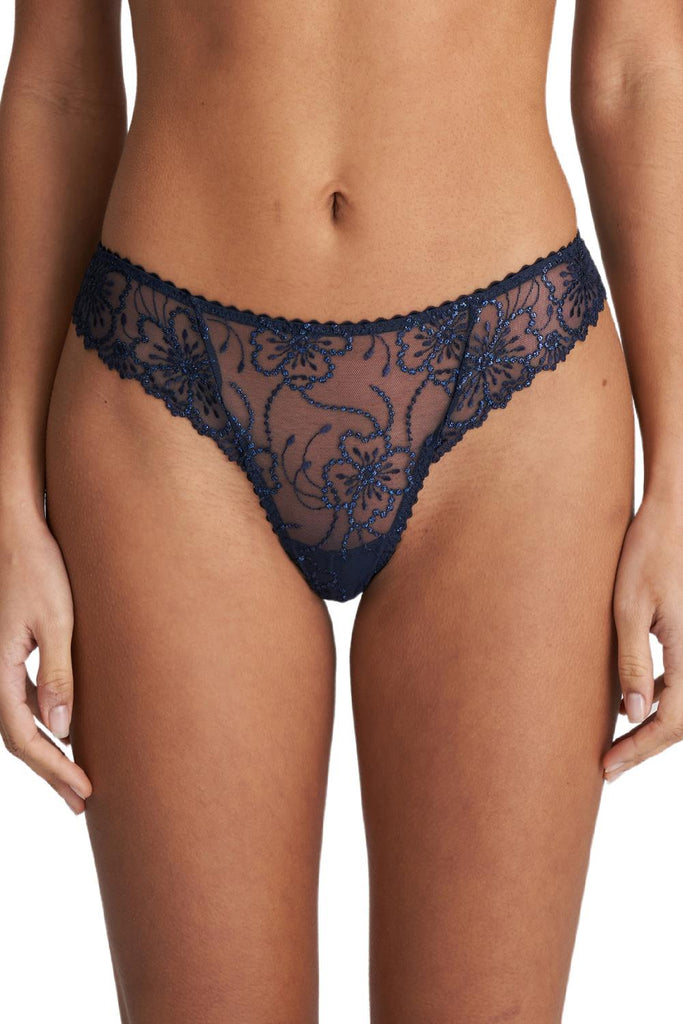 Marie Jo JANE Thong 0601330 Velvet Blue – My Top Drawer