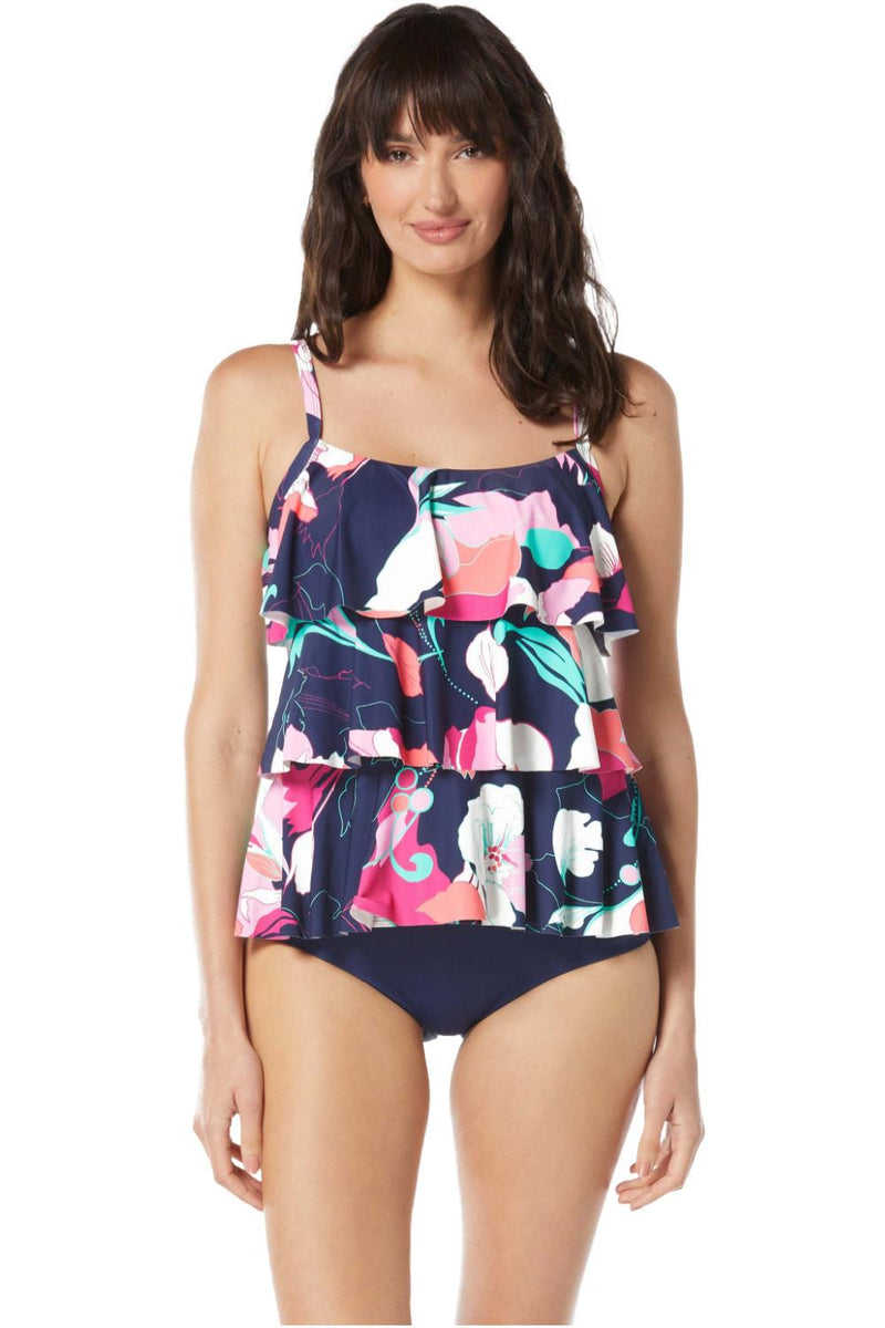 Beach House Avalon Floral Jane Tankini, Admiral (H6C025)