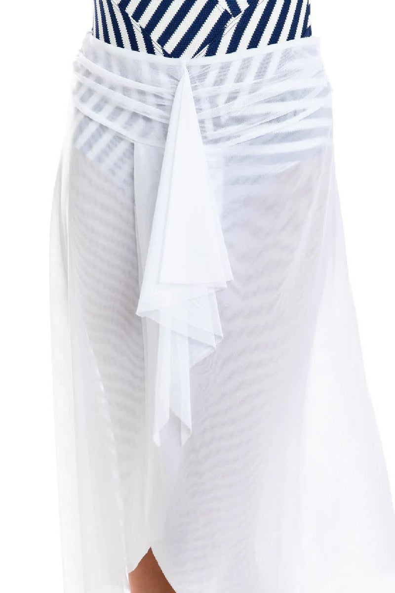 Togs Cover-up Mesh Frill Skirt SW14TH White