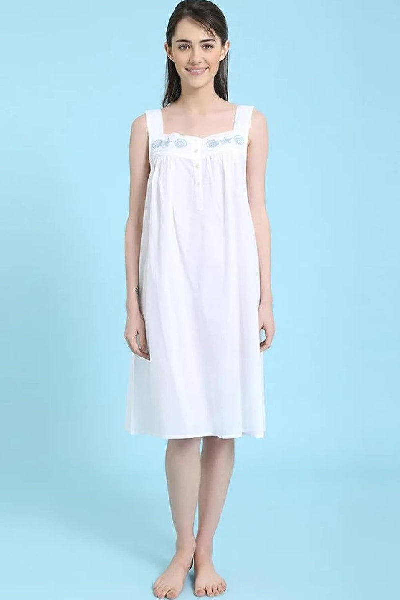 Mahogany Maddie Sleeveless Gown, White (N1217)