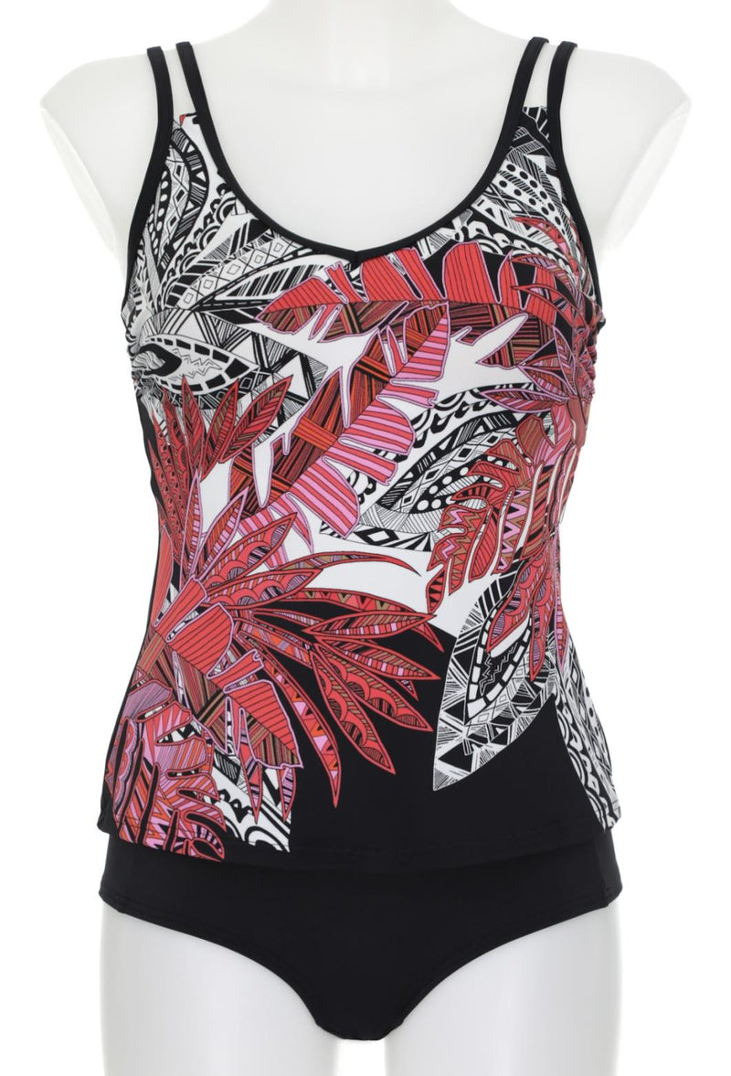 Sunmarin Tankini, Red Multi (18608A)