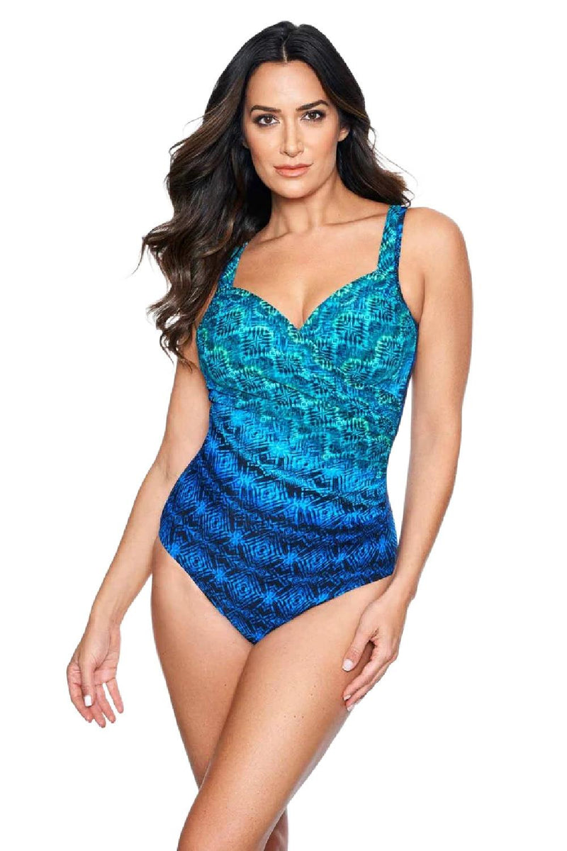 Miraclesuit Ocean Ombre Swimsuit, Blue Multi (6537594)