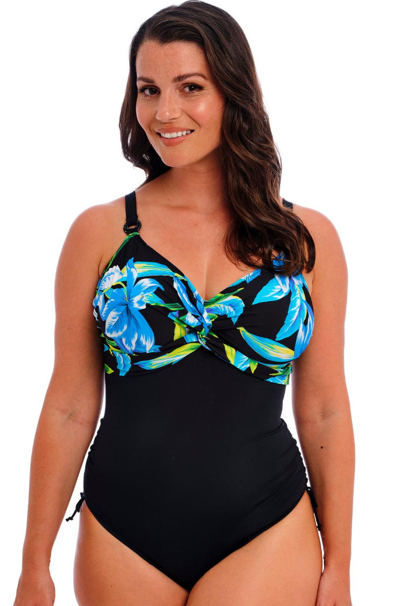 Fantasie Talm Beach Underwired Twist Front Swimsuit, Black (FS505031)